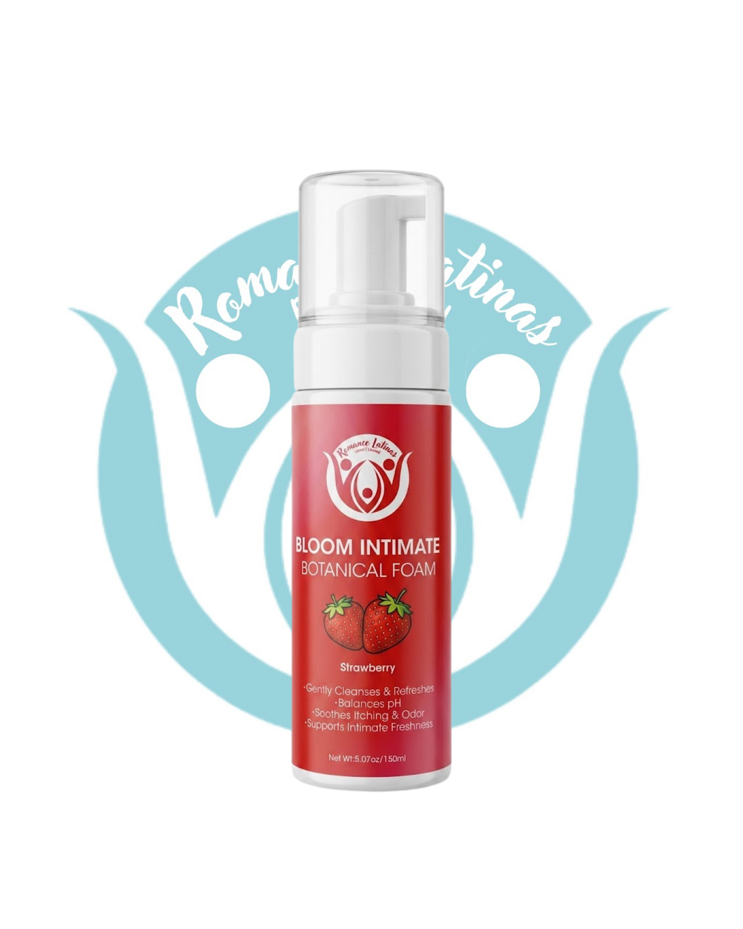 Bloom Intimate Botanical Foam - Espuma Limpiadora Íntima Botánica de Fresa