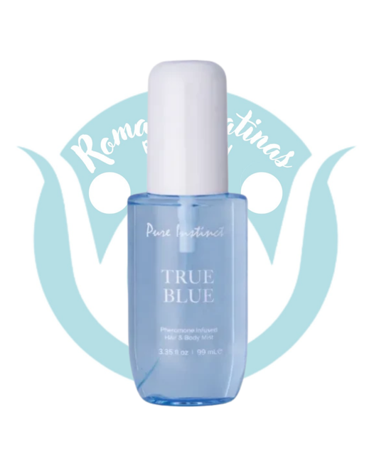 Pure Instinct TRUE BLUE - Bruma Perfumada con Feromonas para Cuerpo y Cabello